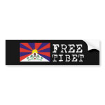 Tibetan Flag Bumpersticker Bumper Sticker