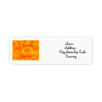 Tibetan in Spirit-address label