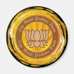 Tibetan Mantra Lotus Flower Fridge Magnets