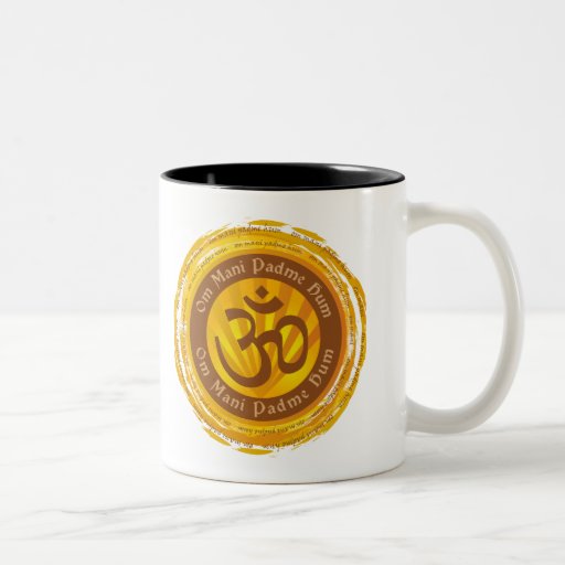 Tibetan Mantra with Aum Symbol Coffee Mugs