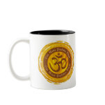 Tibetan Mantra with Aum Symbol mugs