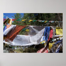 Tibetan Prayer Flags Poster