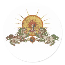 Tibetan Snow Lion Stickers
