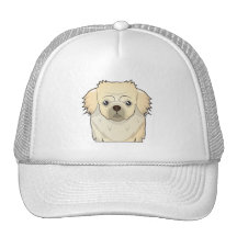 Tibetan Spaniel Cartoon Trucker Hats