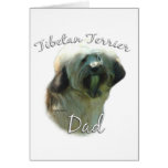 Tibetan Terrier Dad 2 Greeting Card
