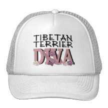 Tibetan Terrier DIVA Trucker Hats