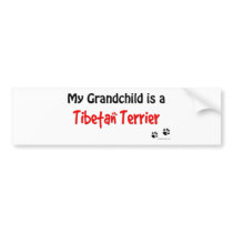 Tibetan Terrier Grandchild Bumper Stickers