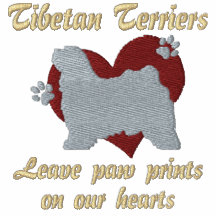 Tibetan Terriers Leave Paw Prints Hoody