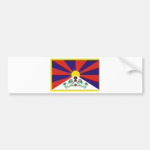 tibetflag etiqueta de parachoque