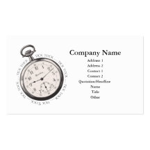 Tick Tock Business Card Template