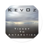 Ticket To Antarctica, by KevOz stickers