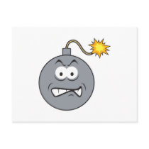 Ticking Bomb Smiley Face Postcards