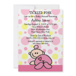 TICKLED PINK  Baby Girl Shower Invitations invitations