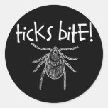 Ticks Bite! Sticker