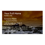 Tidal pools at sunset business cards