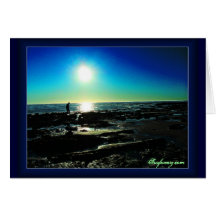Tide Pool Sunset Card