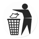 Tidy Man Sticker