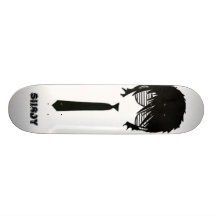 TIE AND HAIR CUSTOM SKATEBOARD
