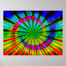 Tie-Dye Groovy Rainbow Poster