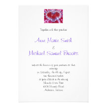 Tie Dye Heart Invitation