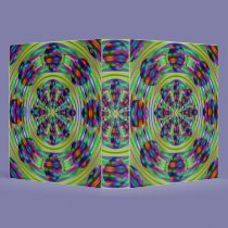 Tie Dye Hippie Kaleidoscaope Swirls binders