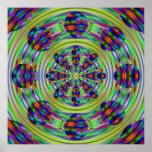 Tie Dye Hippie Kaleidoscaope Swirls Posters