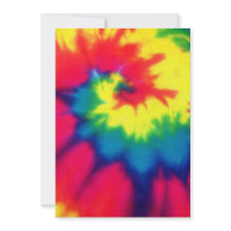 Tie Dye Look Invitation