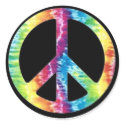 Tie Dye Peace Sign sticker
