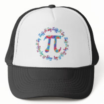 Tie Dye Pi Day Tees and Gifts Mesh Hats