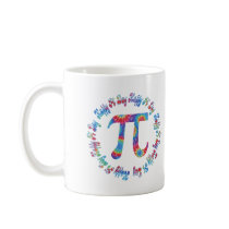 Tie Dye Pi Day Tees and Gifts Coffee Mugs