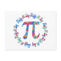 Tie Dye Pi Day Tees and Gifts Postcard