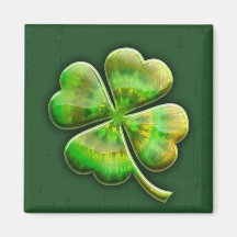 Tie-Dye Shamrock II Fridge Magnet
