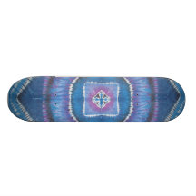 Tie Dye Skateboard - Circles & Squares