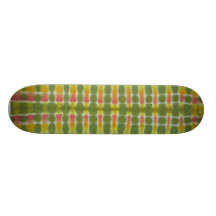 Tie Dye Skateboard - Green Stripe