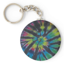 Tie Dye Swirl Keychain