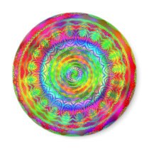 Tie Dye Target Refrigerator Magnet