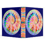 Tie Dyed Peace Sign Binder