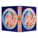 Tie Dyed Peace Sign Binder
