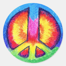 Tie~Dyed Peace Sticker