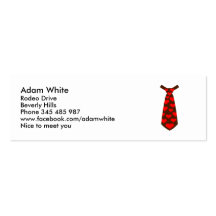 Tie hearts suit tuxedo business card template
