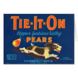 Tie-It-On Pears Vintage Advertisement Greeting Cards