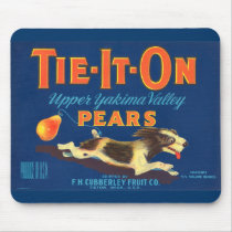 Tie-It-On Pears Vintage Advertisement Mouse Mats