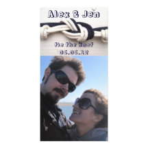 Tie the Knot Save the Date Customized Photo Card