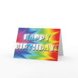 Tiedye birthday card