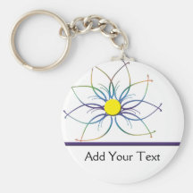 TieDye Daisy Key Chain