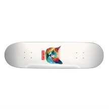 TieDye SHRKCT WOODGRAIN Custom Skate Board