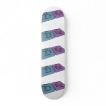 Tier as Ti Titanium and Er Erbium Skate Board Deck