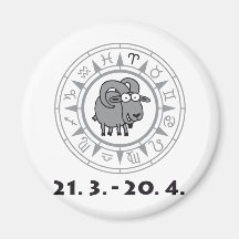 Tierkreiszeichen widder kühlschrankmagnet