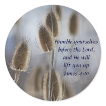 Tiesel - Humility Round Stickers