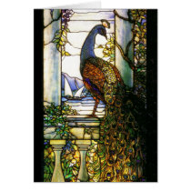 Tiffany Art Nouveau Stained Glass Card